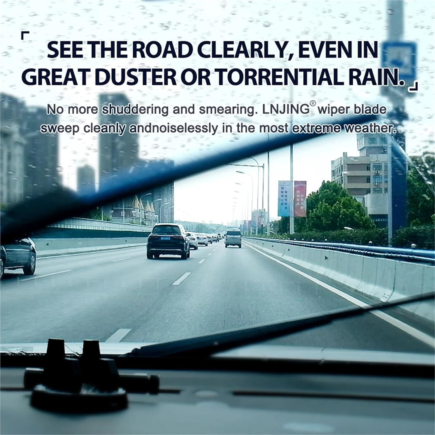 Colorful Hybrid Wiper Blades 2022 2023 2024 2025 Car Accessories Parts Yellow Windshield Wipers(Blue,ORA_ORA_LHD)