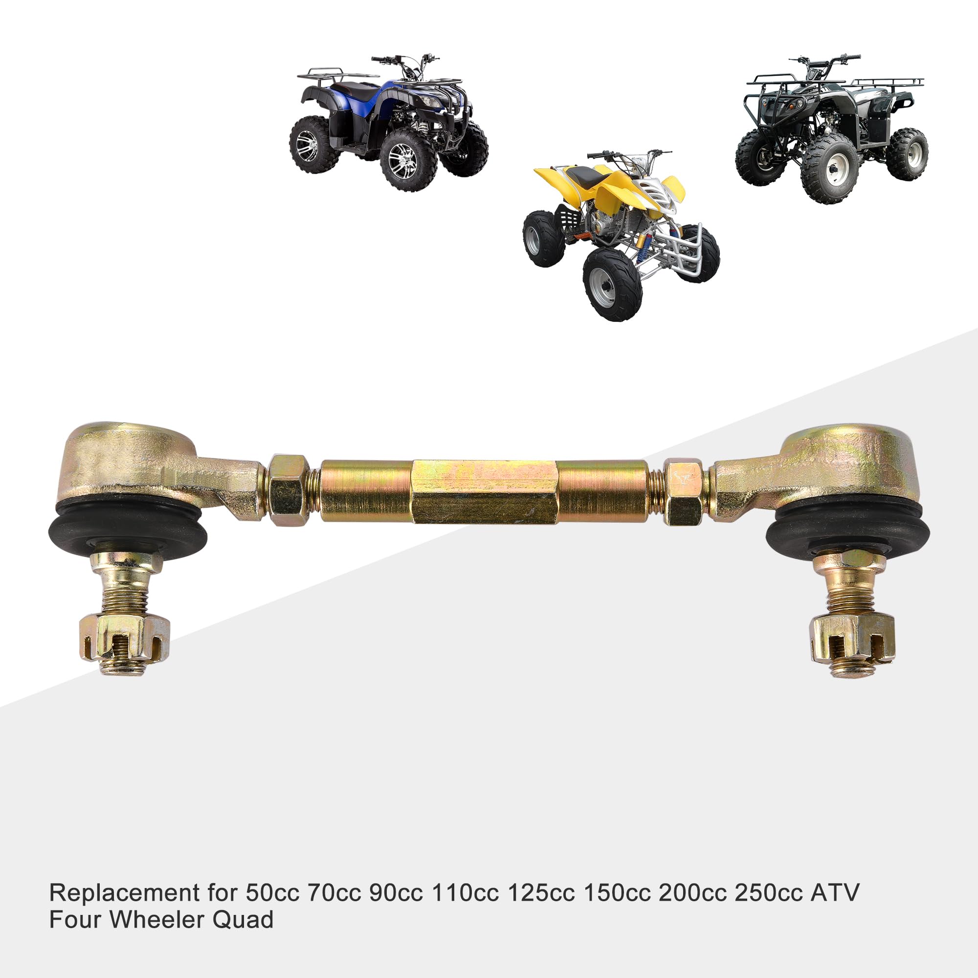 GOOFIT 130mm Biellette Tie Rod Assemblée Remplacement pour 50cc 70cc 90cc 110cc 125cc 150cc 200cc 250cc ATV Four Wheeler Quad