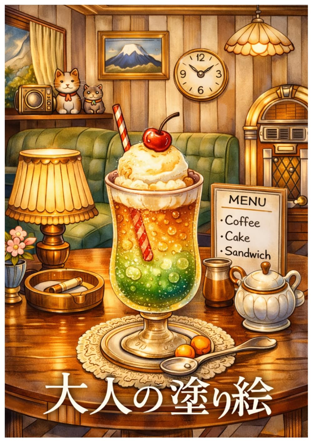 大人の塗り絵: ～昭和レトロごはんとおやつの塗り絵～