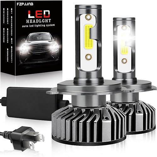 Miniatura 1 de FZPJJNB Compatible con bombillas LED Nissan Versa (2007-2020) 9003H4 de haz altobajo, 300% de brillo, 6000 K blanco frío, faros LED impermeables IP68