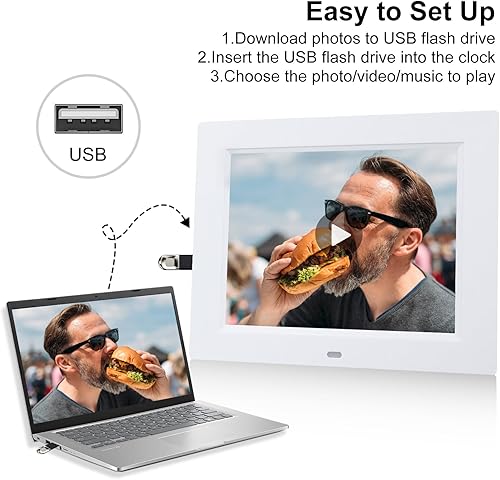 Miniatura 8 de TMC Reloj digital con calendario de día, versión más reciente, reloj de fecha extra grande con 12 opciones de alarma para personas mayores,