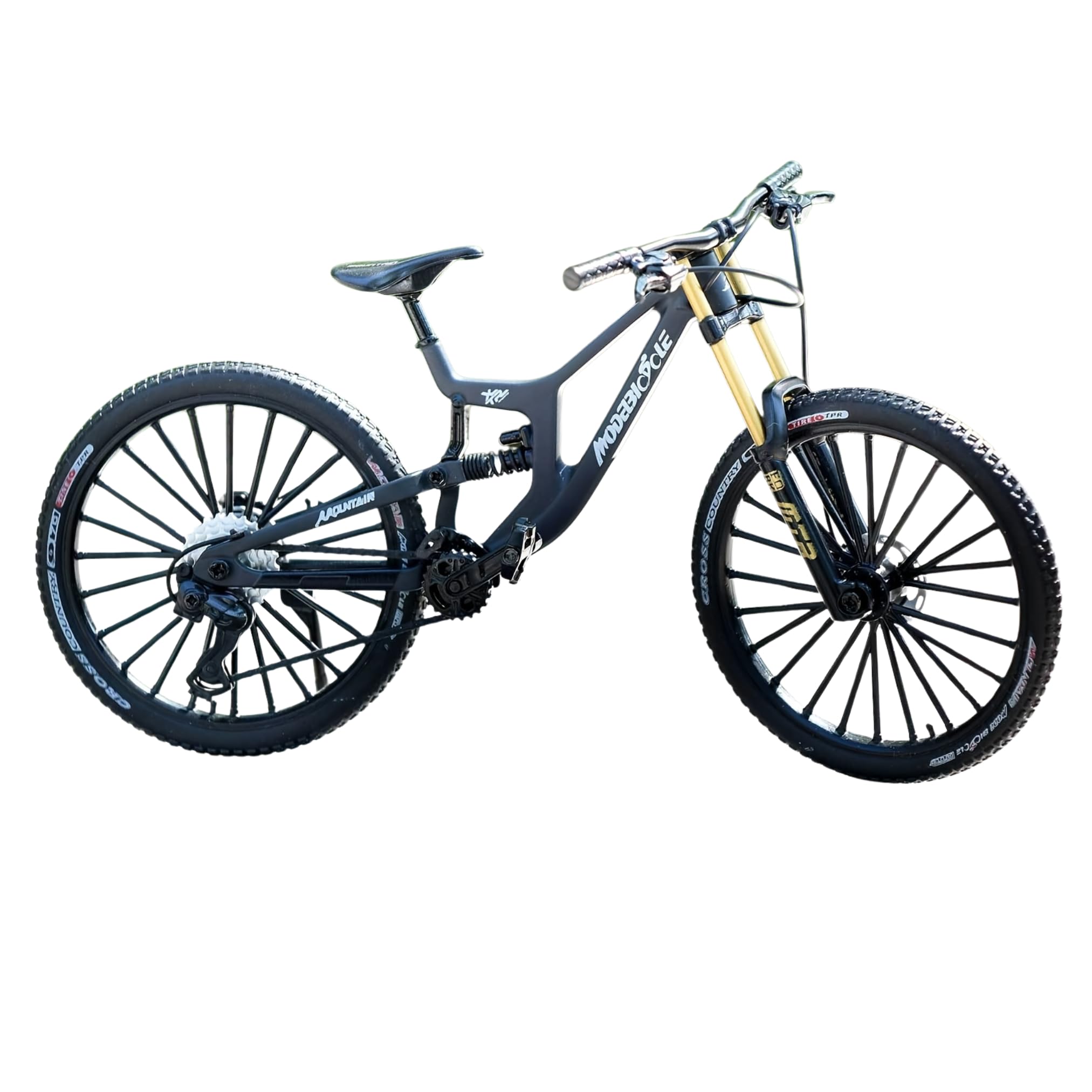 Vélo décoration | VTT Miniature 1:6 | Vélo en métal | Décoration de Bureau | Collection d'artisanat pour Les passionnés de Cyclisme et Les athlètes | Mini VTT