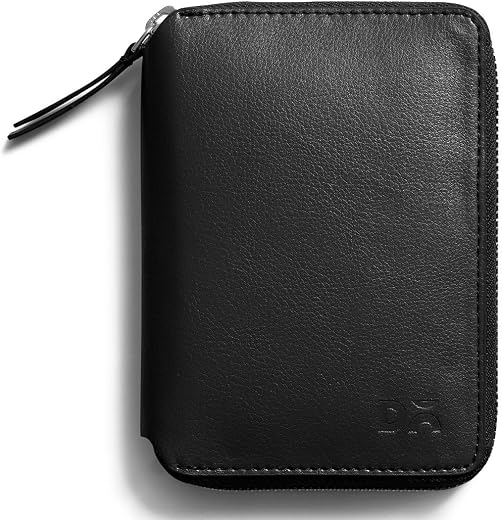 DailyObjects Check-in Travel Passport Wallet Cover for Men and Women | Passport Cover with Zip Around Closure Made of Vega...