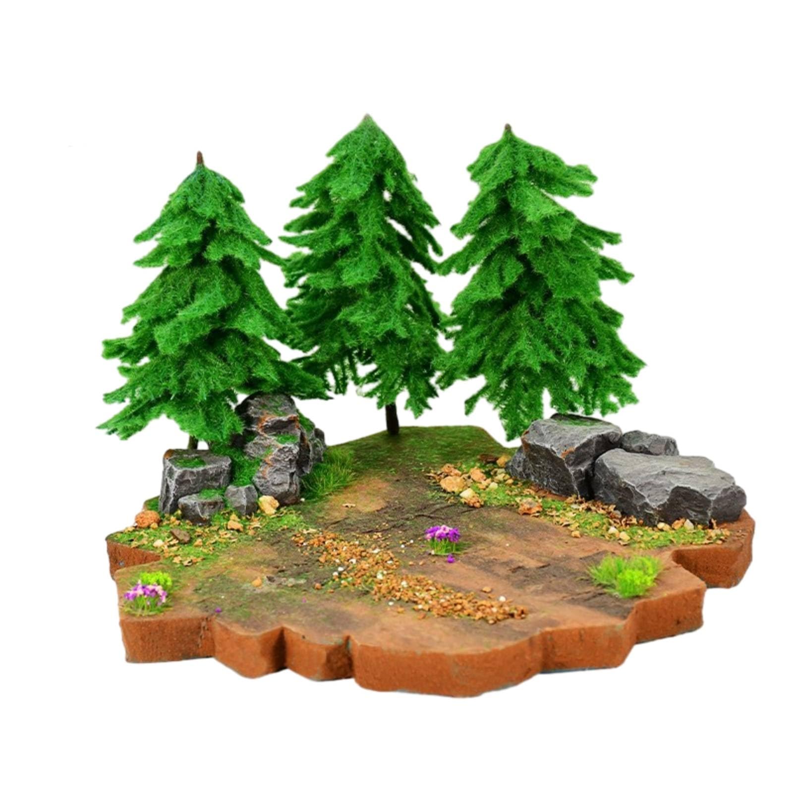 FytStycale Kit Diorama Fai da Te Realistico Paesaggio in Miniatura Decorativo Modellismo per Hobbisti, Scena Foresta