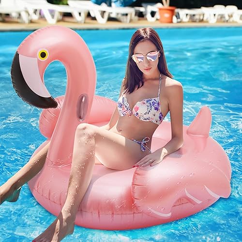 Miniatura 8 de Inflatable Ride-On Giant Swimming Pool Raft Float Floatie Lounge with Stable Wings for Summer Party Decorations Fun, Pool Float for Adults