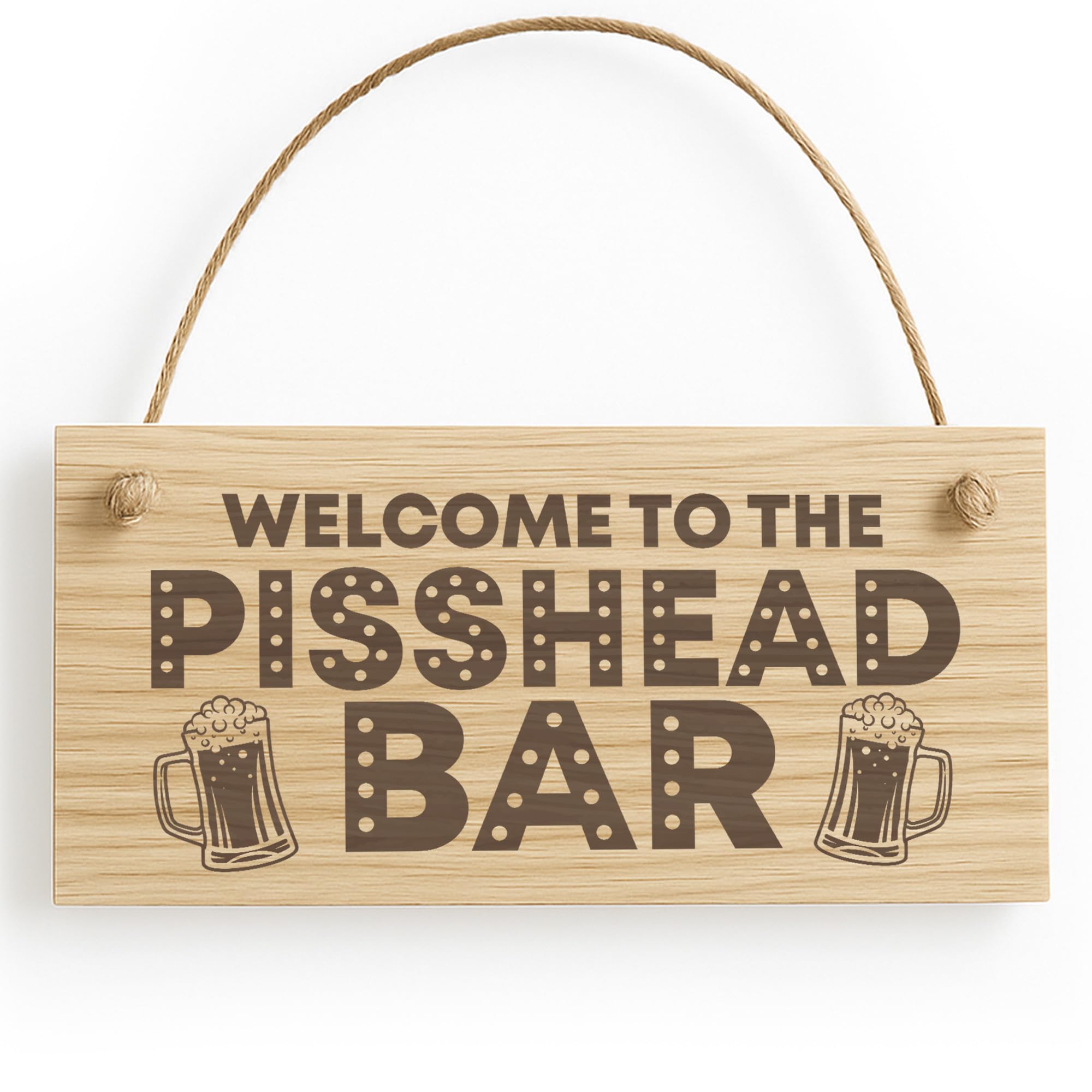 Red Ocean Funny HOME BAR SIGN Engraved Hanging Sign Bar Pub Sign Alcohol Beer Gift