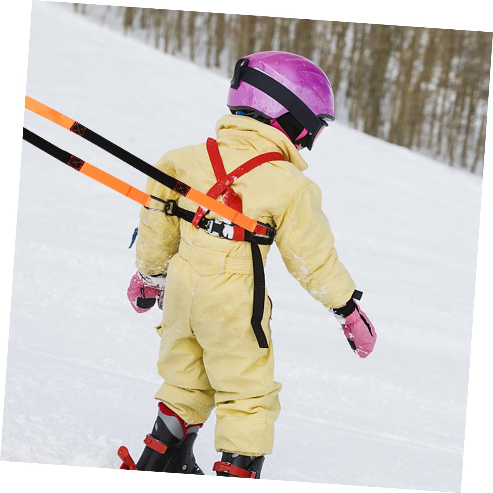 Yardwe 5 Ensembles Sangle de sécurité pour Le Patinage Laisse de Patin Masque de Ski Snowboard Chaussettes de Ski de Ski Laisse de Ski Harnais d'apprentissage du Ski Sangle en Nylon