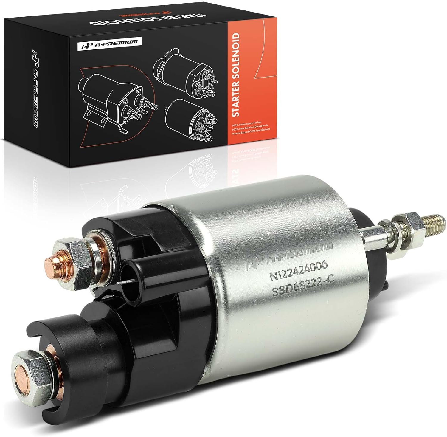 A-Premium Starter Solenoid Compatible with Honda Models - CR-V CRV 1997-2001, S2000 2000-2009 - 12V