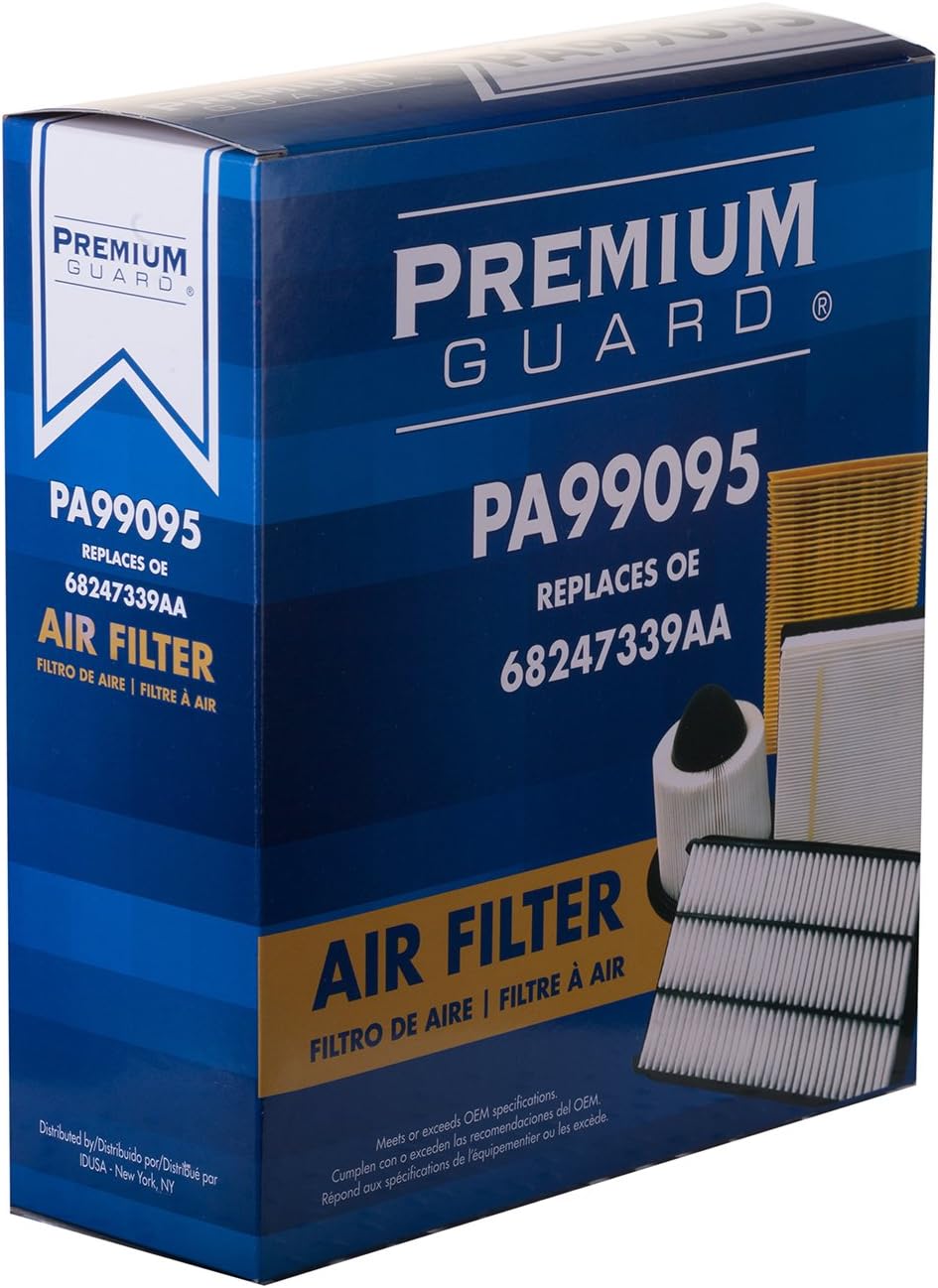 PG Engine Air FIlter PA99095 | Fits 2023-17 Jeep Compass, 2022-15 Renegade, 2022-15 Ram ProMaster City, 2018-16 Fiat 500X