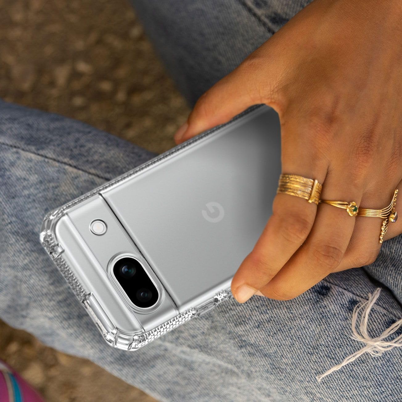 ITSKINS Spectrum R // Clear for Google Pixel 8a - Ultra Hybrid Case Designed, Anti-Yellowing and Protective Military Shockproof Cover, Slim Clear Phone Case - Transparent