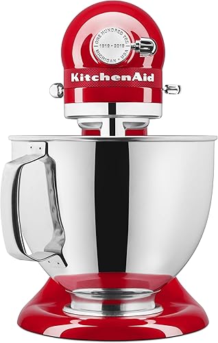 Miniatura 2 de KitchenAid KSM180QHSD - Batidora de pie Queen of Hearts de edición limitada de 100 años, color rojo pasión, 5 cuartos de galón