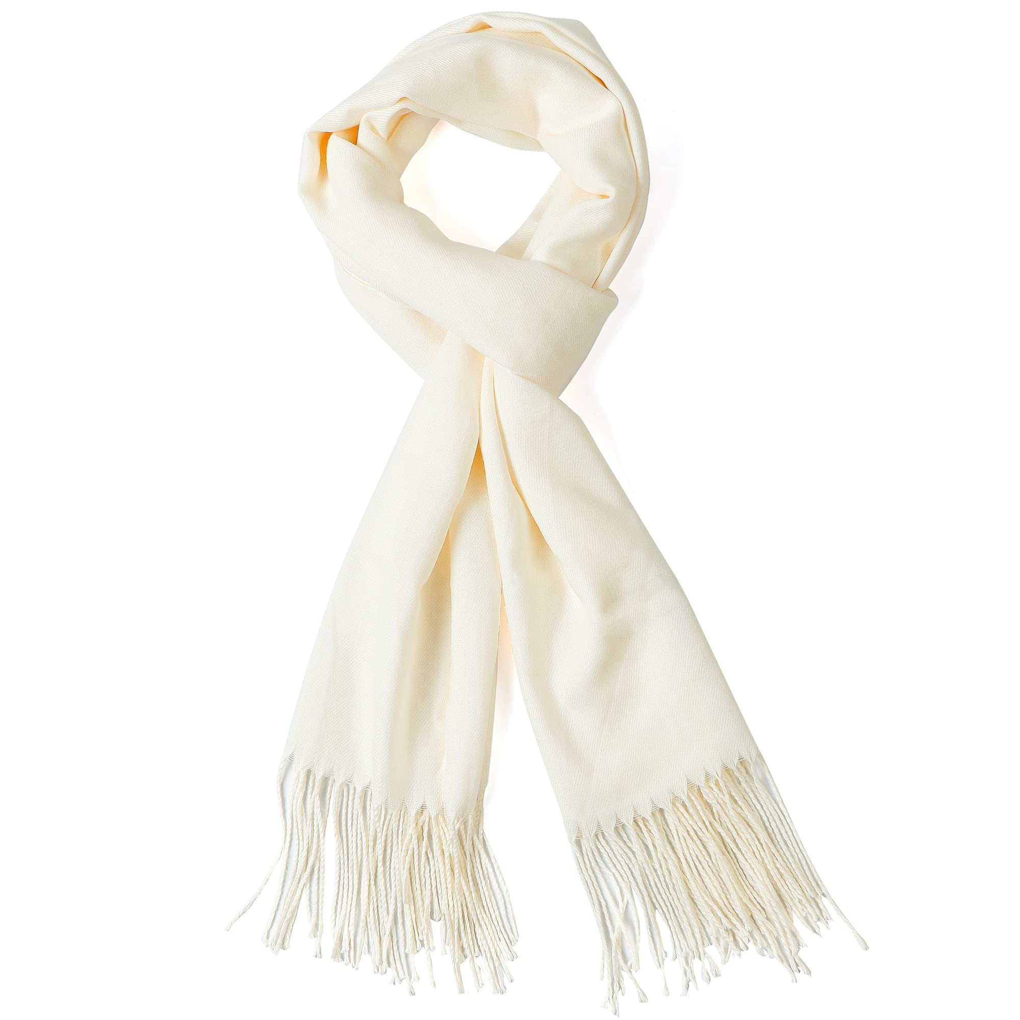 AMERICHAMPSuper Soft Elegant Scarf for Women Men Cashmere Feel Winter Fall Fashion fringe Gift Lightweight solid cozy