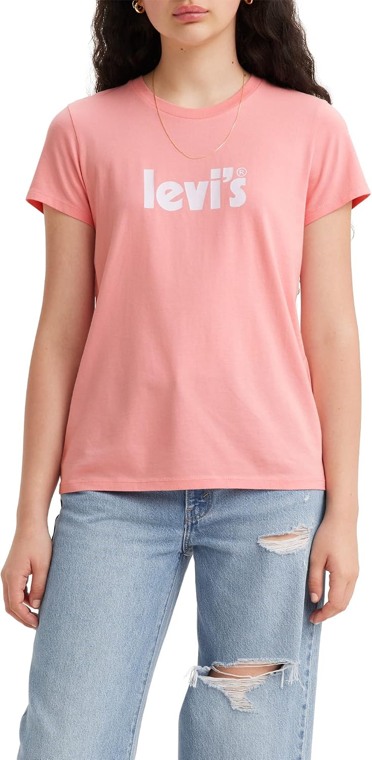Levi's Women's Perfect Logo Tee Shirt (Also Available in Plus)