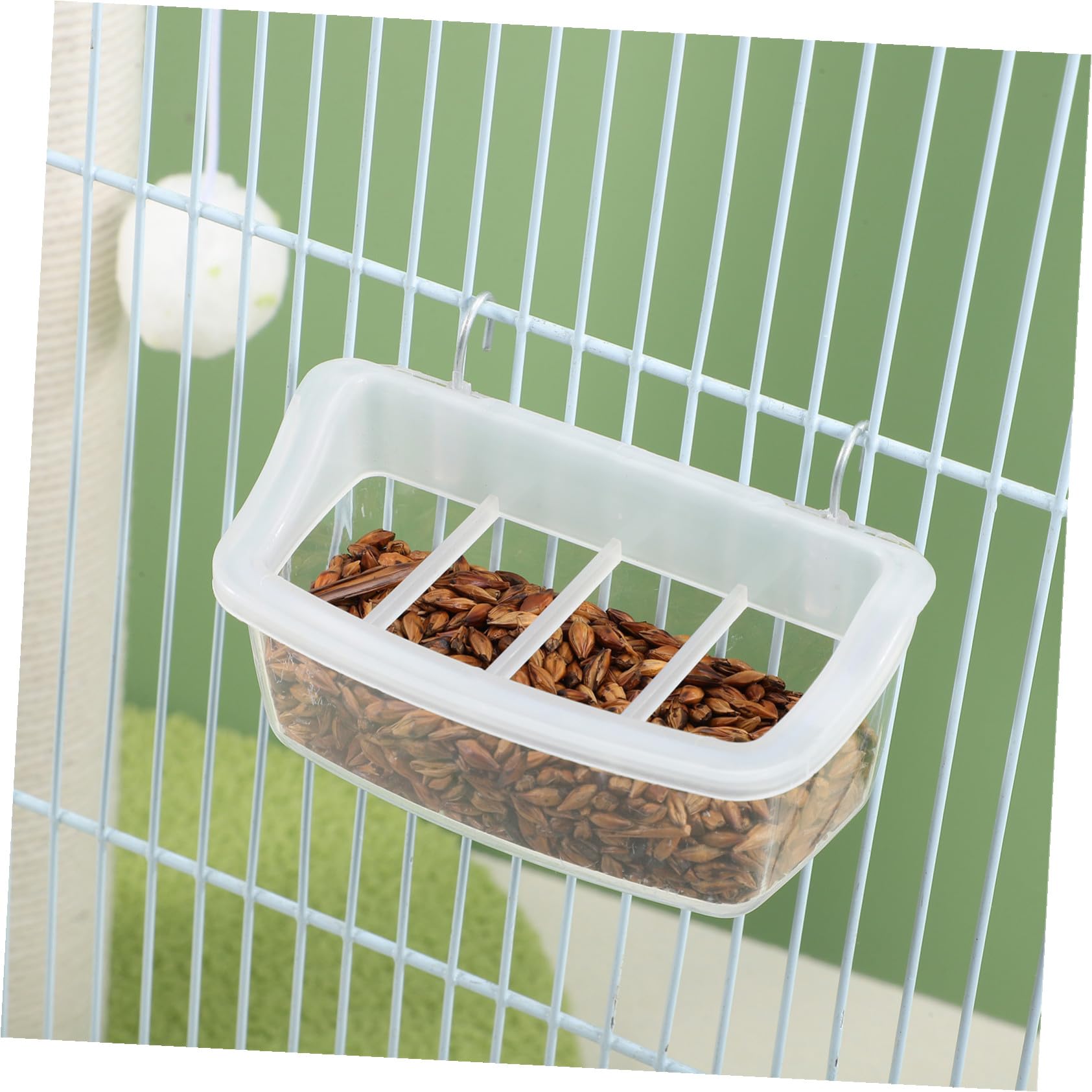 Gatuida 10 Piezas Comedero para Pájaros de Plástico Antimanchas Plato para Comederos para Jaulas de Loros Alimenta Pájaros Su Jaula Colgante