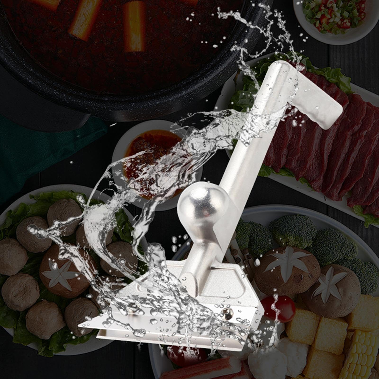 MagiDeal Raschietto per Piastra Commerciale in Alluminio, Strumento per La Pulizia di Barbecue E Griglie.