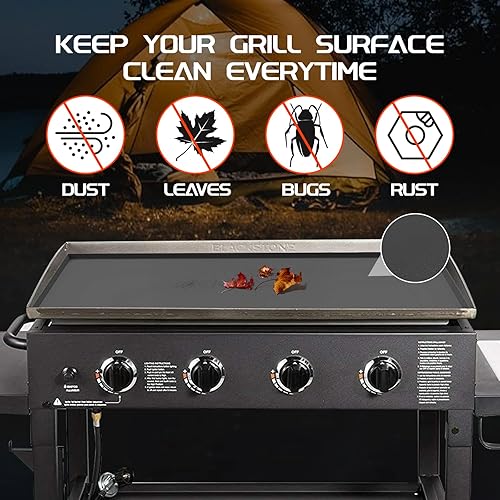 Miniatura 3 de Alfombrilla de silicona para parrilla Blackstone de 36 pulgadas, cubierta de silicona resistente de grado alimenticio, accesorios para parrilla