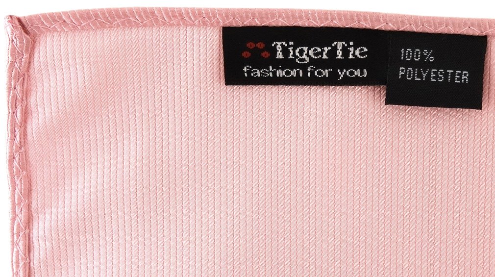 Image secondaire de TigerTie - Mouchoir - Uni - Homme rose rosa altrosa Taille Unique