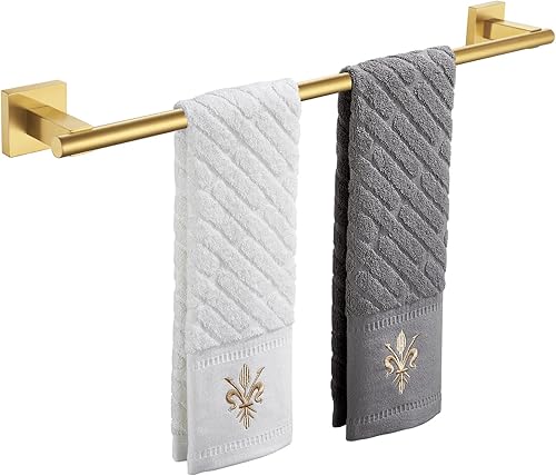 Suyar SUS304 - Toallero de baño de acero inoxidable SUS304 de 24 pulgadas, toallero montado en la pared, cromo pulido