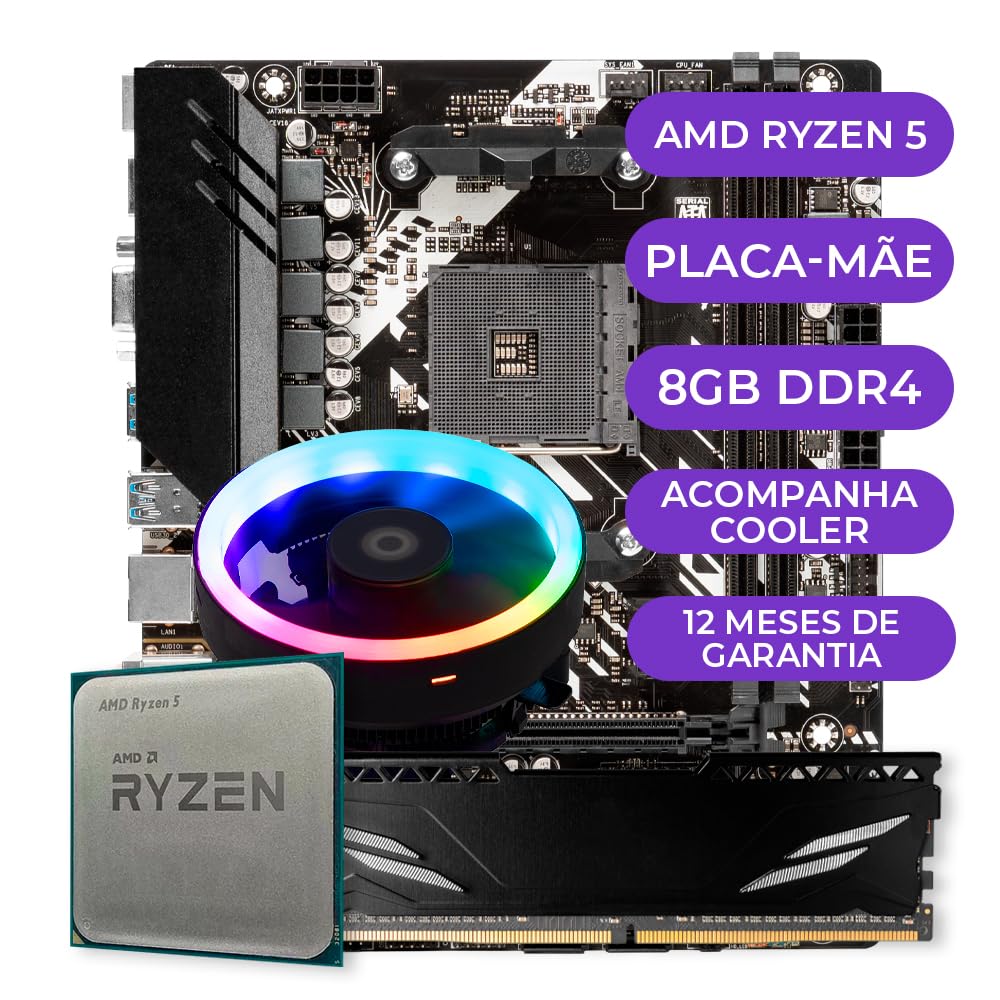 Kit Upgrade Gamer AMD Ryzen 5 3400G | Radeon Vega 8 Graphics