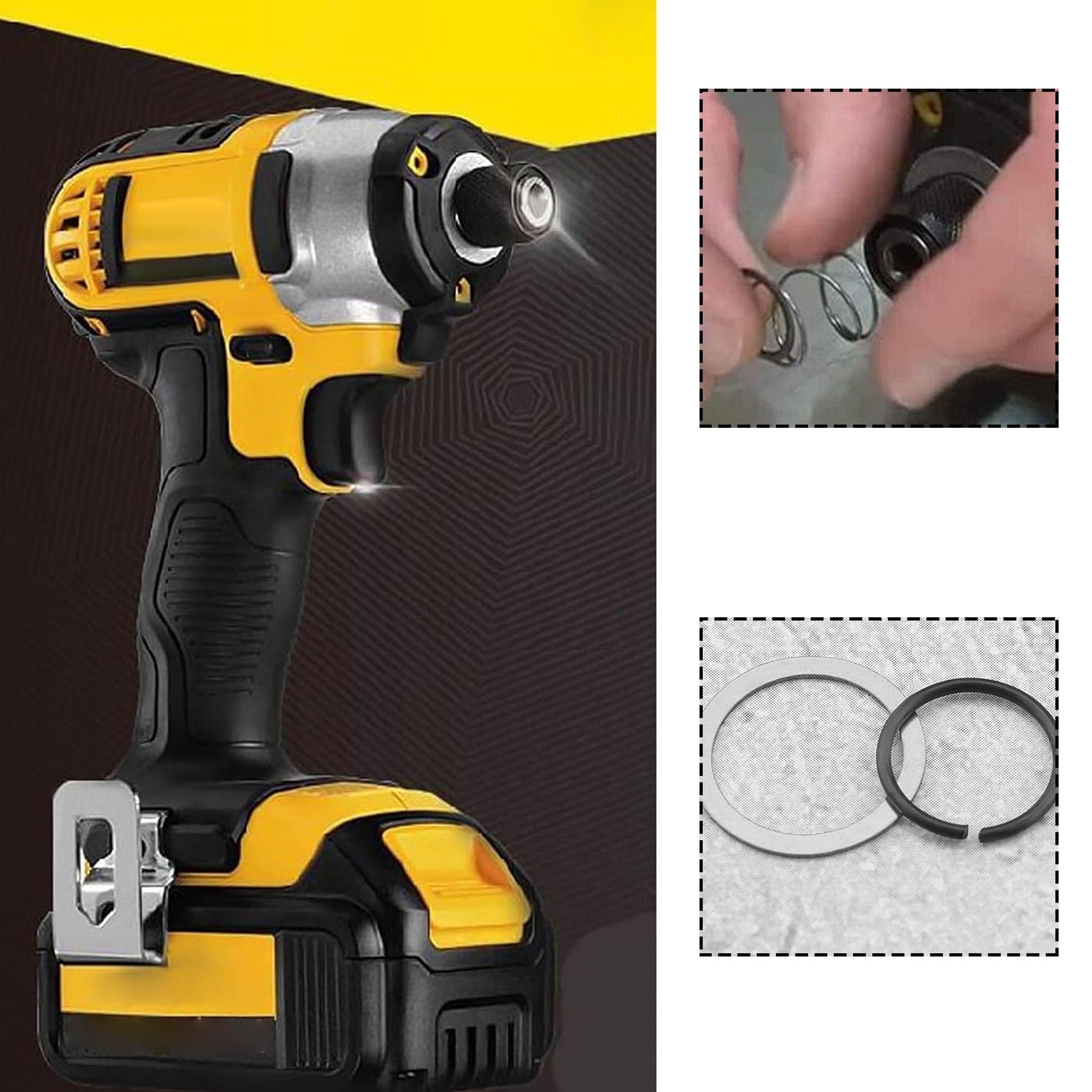 The Lord Of The Tools 5 Pezzi Di Ricambio Per Trapano A Vite Per Mandrino Sinistro Compatibile Con DeWalt DCD200 DCD771 DCD776 DCD778 DCD780 DCD785 DCD790 DCD795 Accessori Per Utensili Elettrici - 14