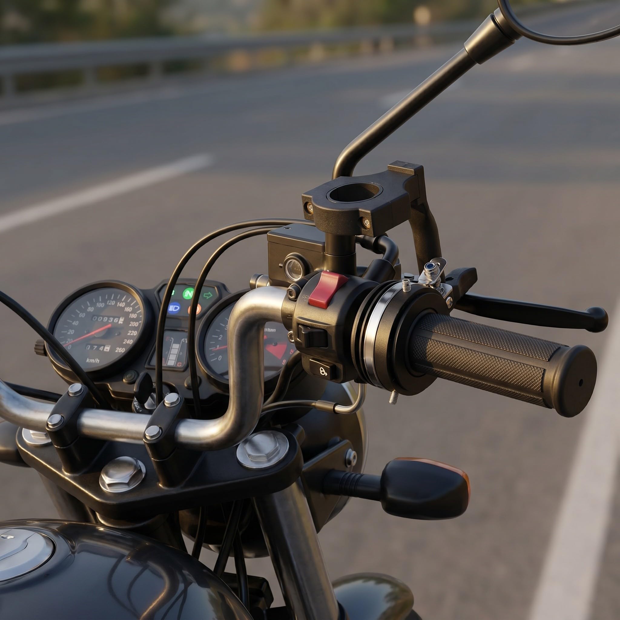 ibasenice Controllo Acceleratore Velocità Costante per Moto Accessorio Manubrio per Guida Confortevole e Sicura