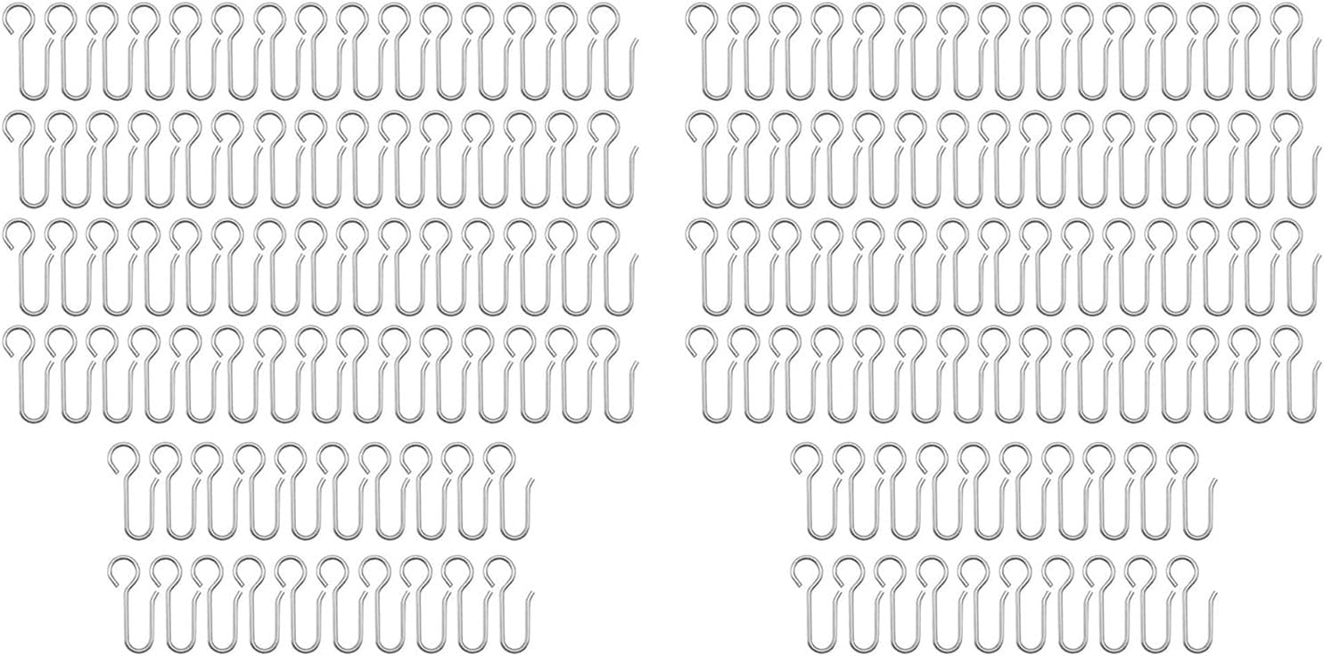 Metal Curtain Hook with S13 Curved Easy Glides 80Piece Set for Stylish Window Dressings Set