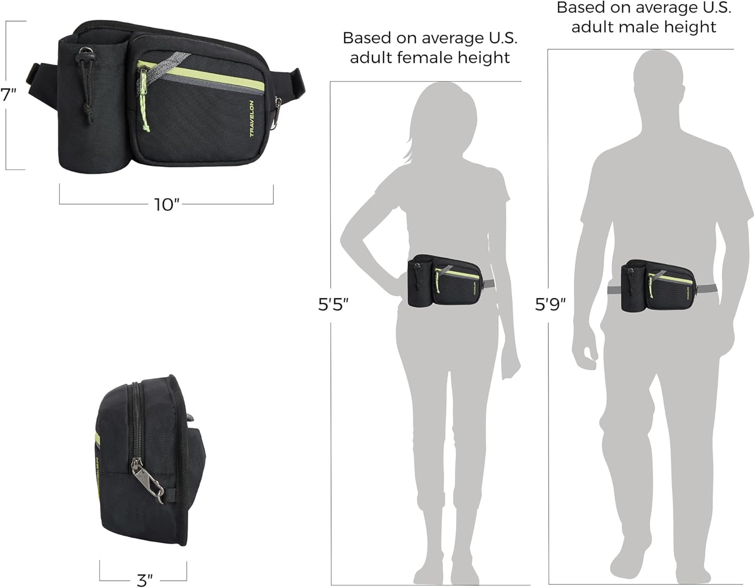 Travelon Anti-Theft Greenlander Hip Pack