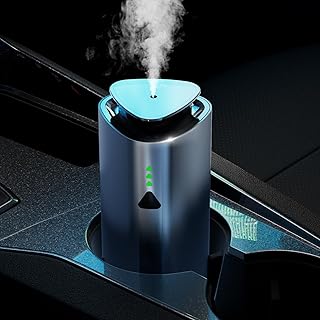 Barthelemy Waterless Diffusers for Essential Oils, Cordless Car Diffuser with Smart Cold Mist, Intelligent Induction Vibration & No Leakage Tech, Aromatherapy Nebulizing Diffuser for Car, Room, Office