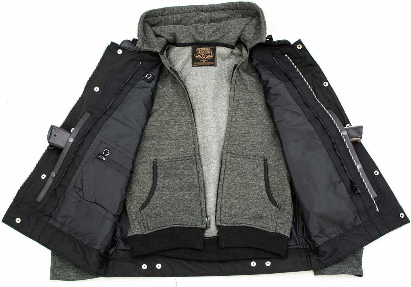 Milwaukee Leather Men's Club Style Premium Leather Motorcycle Riders Vest - 2X-Large - Image 6