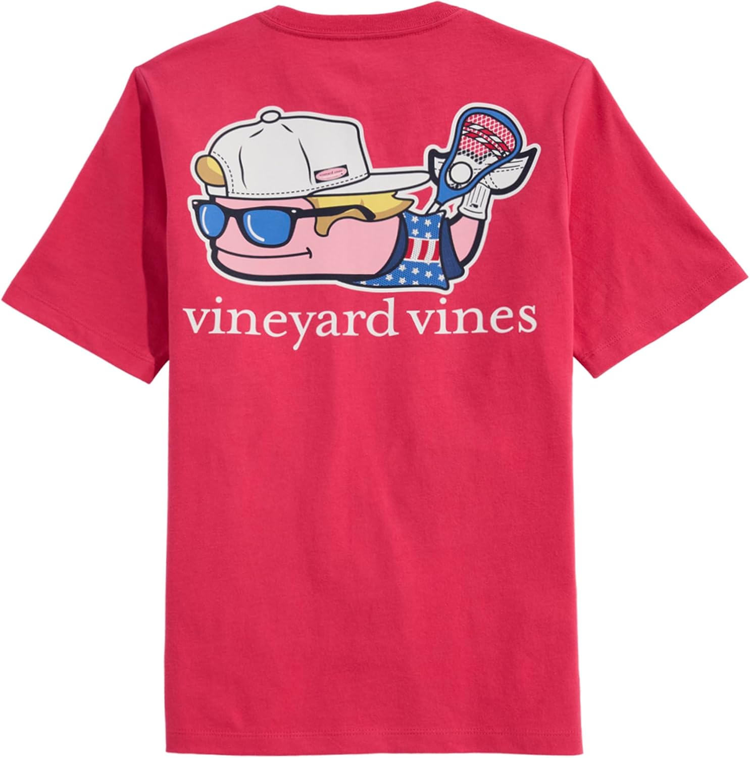 vineyard vines Boys' Lax Bro Whale Short-Sleeve Pocket Tee