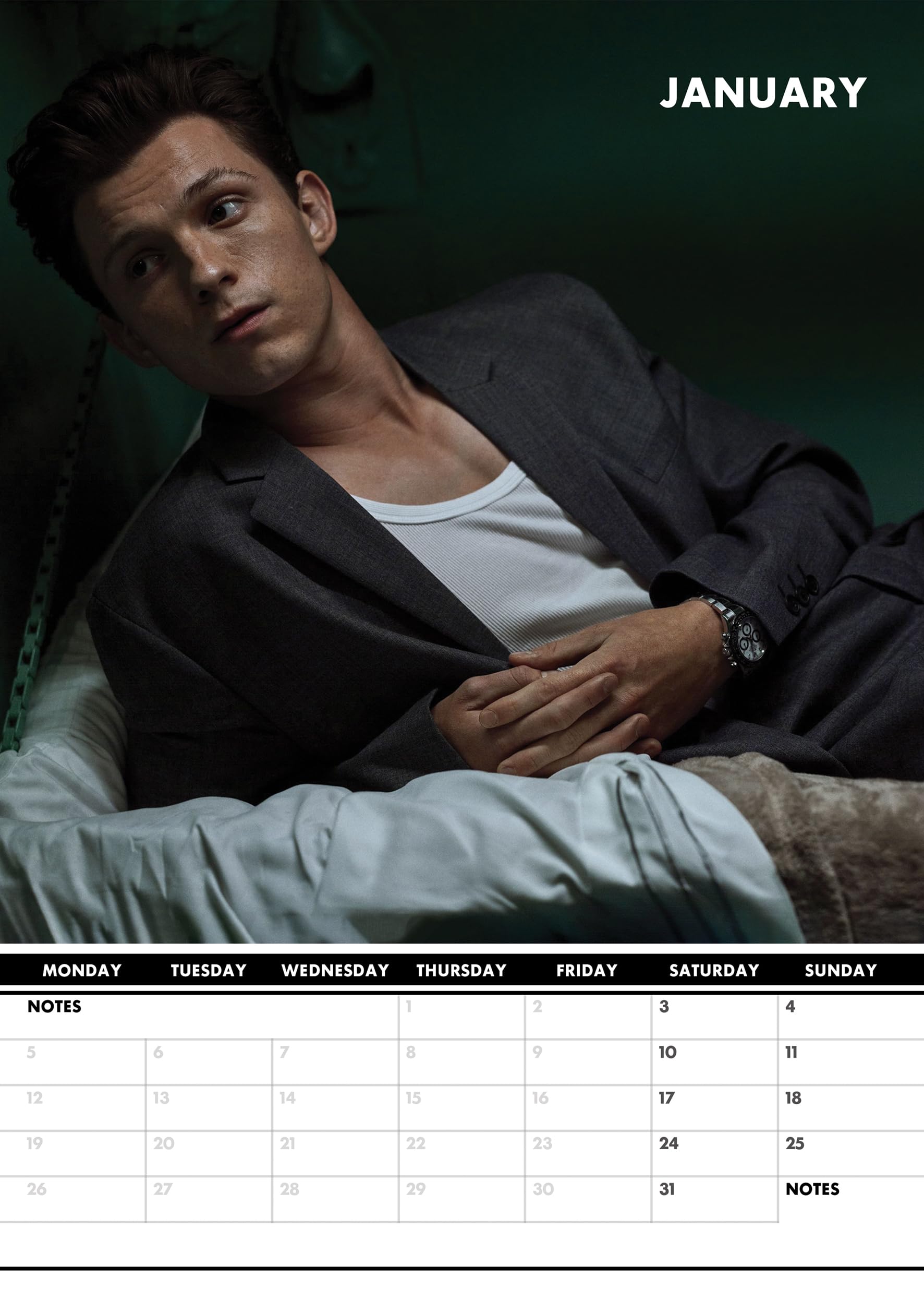 Tom Holland 2026 Calendar A3 Wirobound Full Colour BigaMart tom-holland-2026-calendar-a3-wirobound-full-colour-bigamart