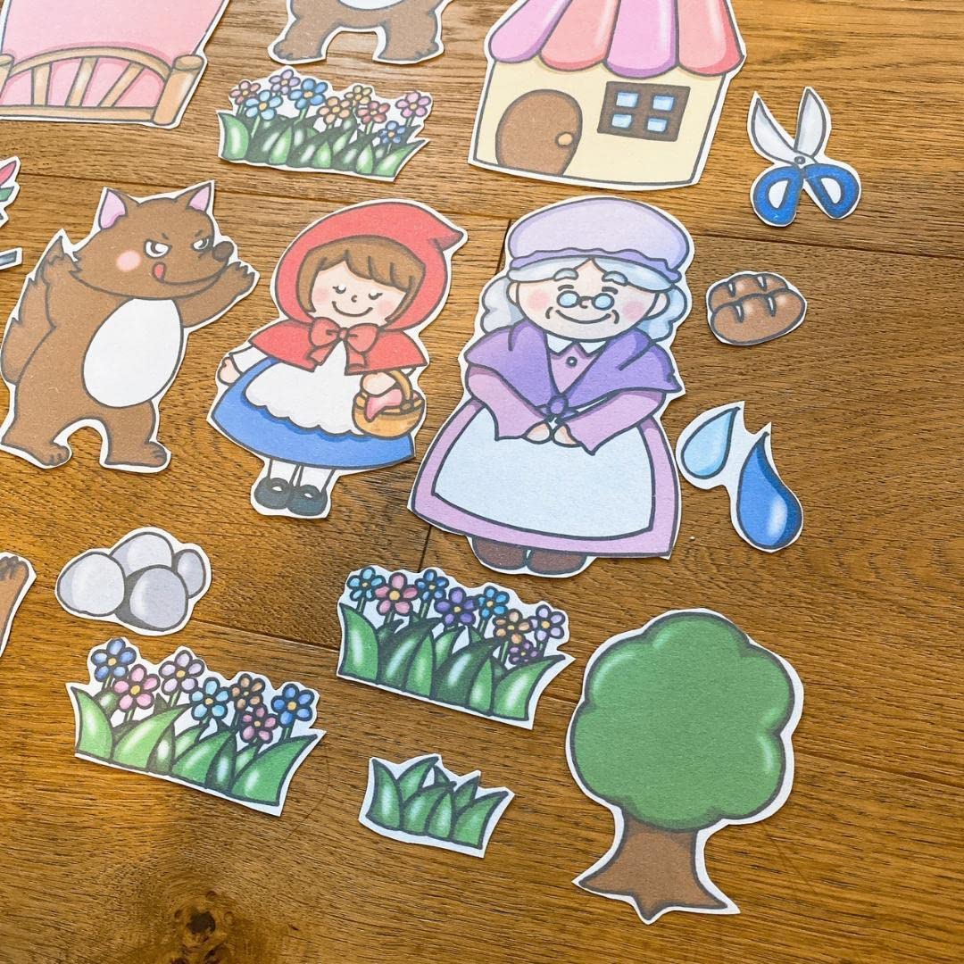 Amazon | 赤ずきん パネルシアター お話 物語 台本つき 25歳向け