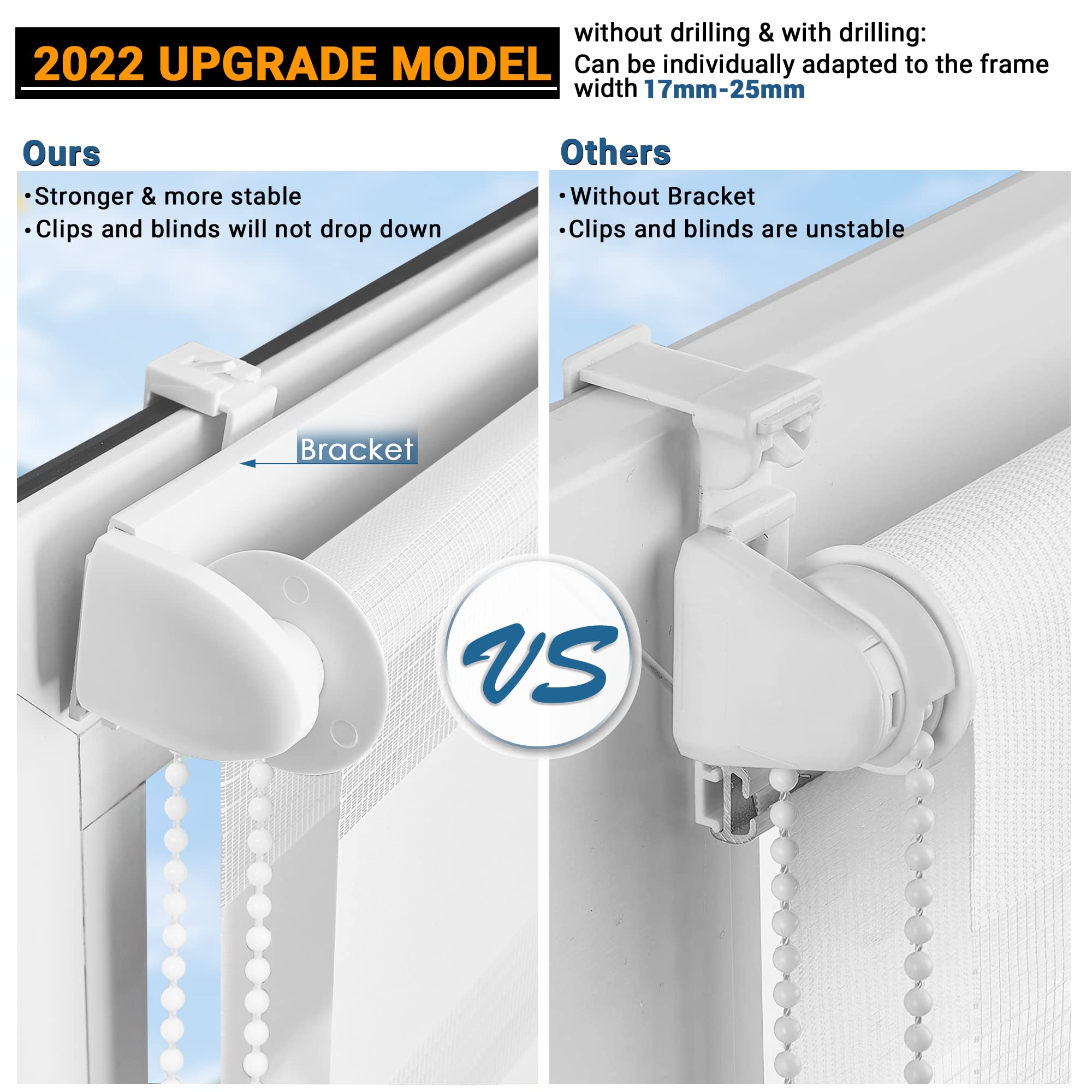 Tenda A Rullo Doppia Allesin 50x200cm - Senza Foratura Per Finestre - Foto 12