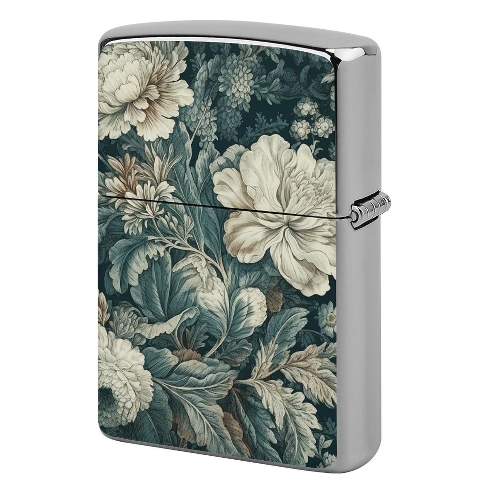 Flowers Lighter Cover for Men, Personalized Lighter Case for Birthday Gift, Flip-Top Lighters Protective Cover, Portable Lighters Shell for Outdoor, Travel