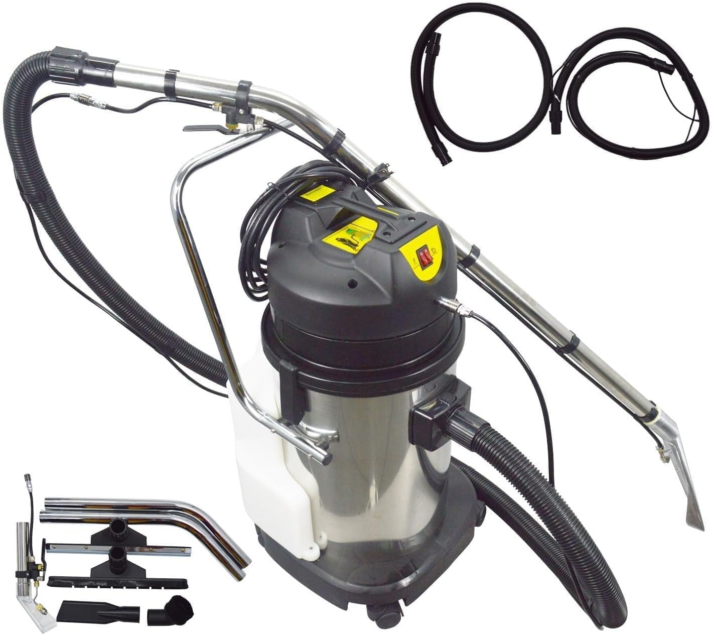 Commercial Carpet Cleaner Machine 30L 1000W, 3-in-1 Carpet Vacuum Extractor for Carpets, Curtains, Sofa 110V