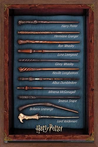 Miniatura 1 de Trends International The Wizarding World Harry Potter - Póster de pared, 22.375 x 34 pulgadas, versión enmarcada de caoba