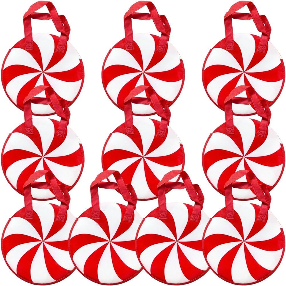 Danlai 10 Pcs Non Woven Party Favor Bags, Candy Shaped Pouch for Candy Snack Birthday Party Daily Supply Storage