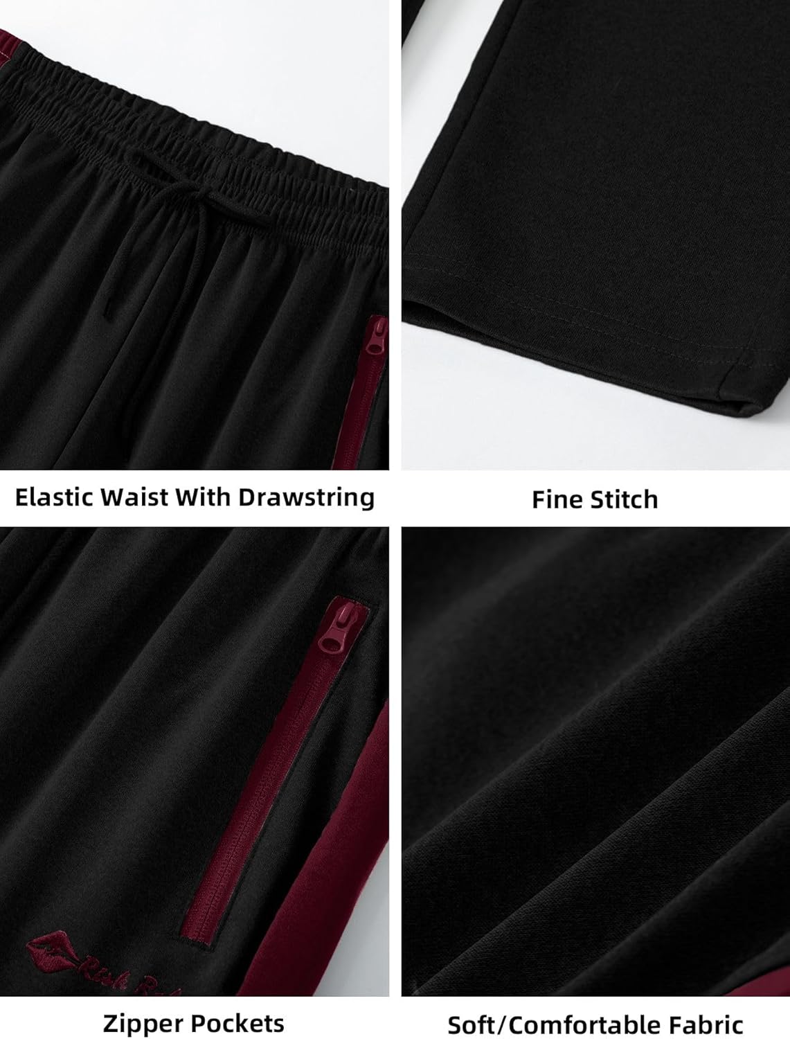 Riskrole Men’s Tracksuits Sweatsuits Set 2 Pieces Casual Athletic Jogging Suits Zip up Outfits - Image 6