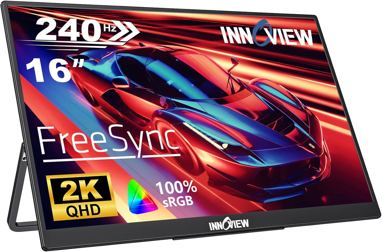 InnoView 16″ 2K 240Hz Portable Monitor,133% sRGB...