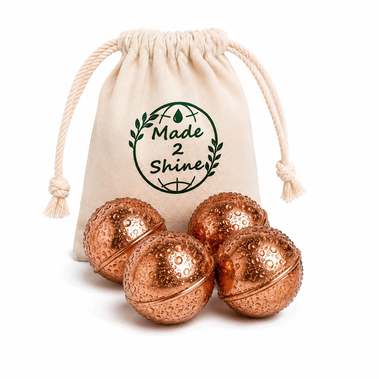 100% Pure Copper Water Purification Balls – Copper Infusion Spheres for Drinking Water, Reusable Copper Balls with Cotton Pouch (Set of 4)-picture-38