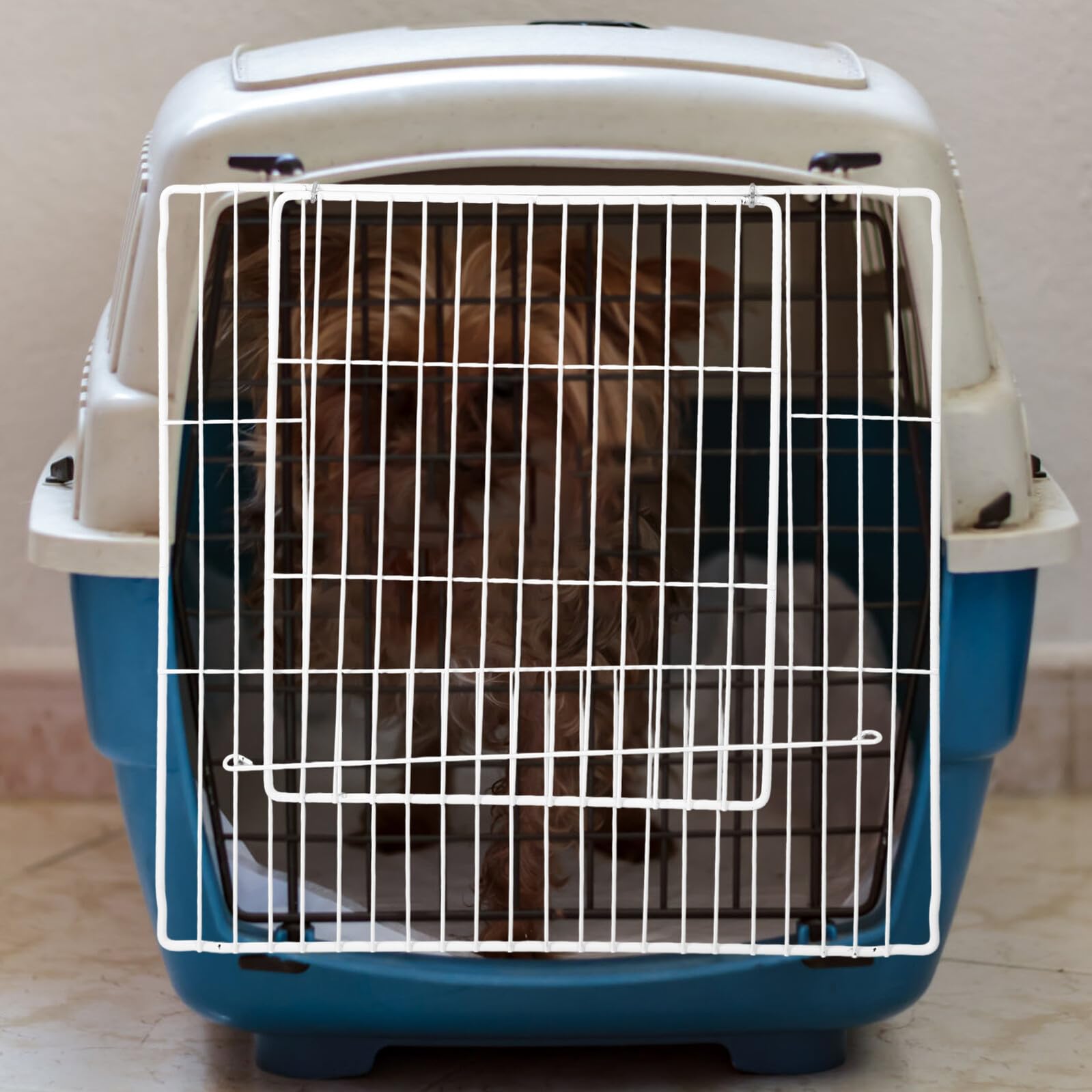 Ciieeo Porte de Cage Multifonctionnelle pour Animaux de Compagnie à Monter Soi-Même 35X35 CM en Fil de Fer Blanc Adaptée pour Chiens Chats Lapins et Petits Animaux pour Enclos et