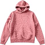 N/A Loinjsnktng Leopard Print Hoodies Women Oversized – Relaxed drop shoulder collar