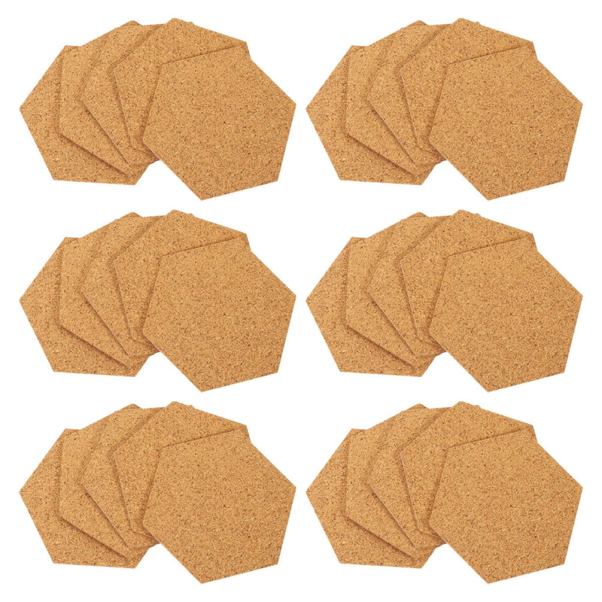 Tapis de liège hexagonal isolant phonique et auto-adhésif - 8