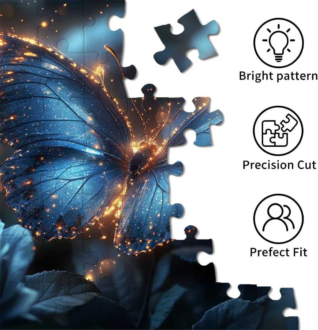 Puzzles 3000 Piezas, Puzzle Madera Mariposas Rosa, n-243