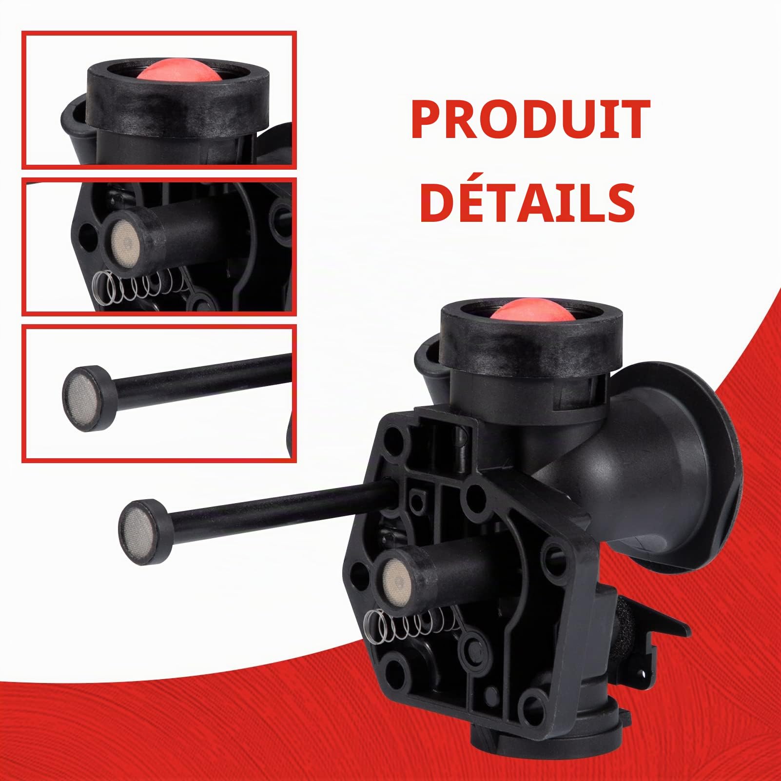 Kit carburateur tondeuse Briggs and Stratton avec filtre à air, vis, ressort de régulateur, membrane, pompe à carburant, bougie d'allumage 499809 498809A 494406