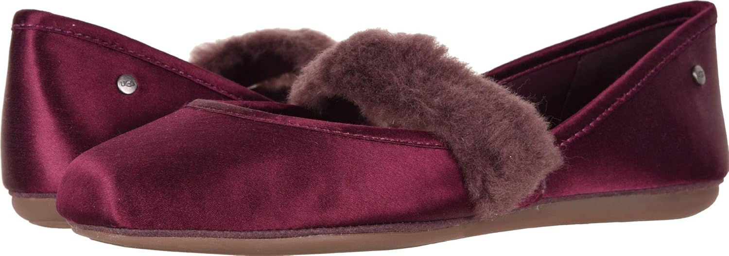 UGG バレエシューズ　LENA FLUFFY FLAT UGG Women's W Lena Fluff Flat Sneaker: Amazon.co.uk: Fashion