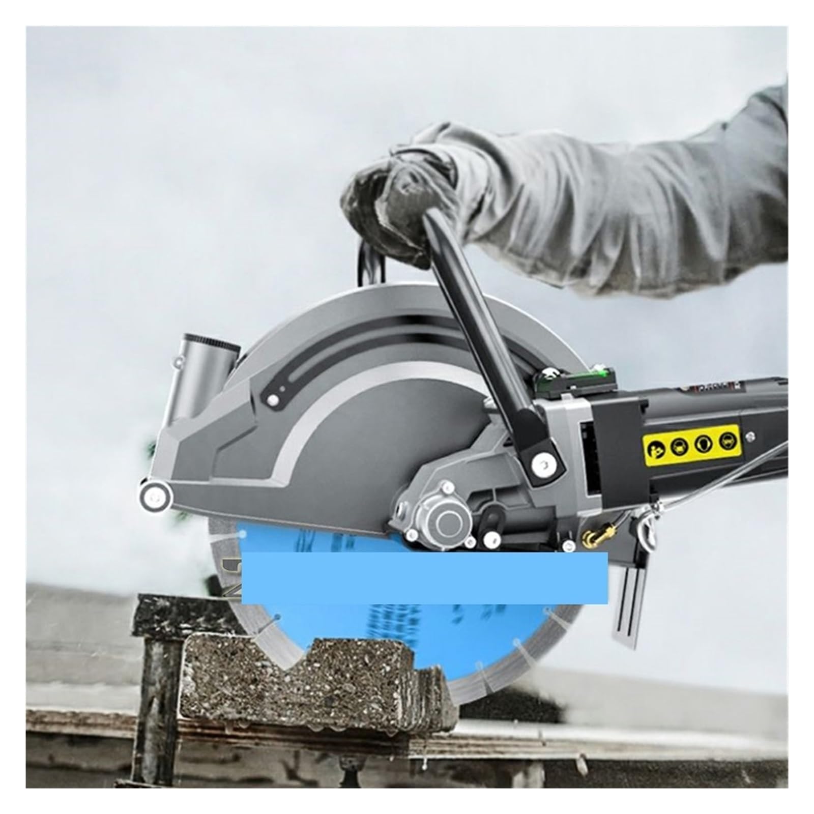 Scie À Béton Haute Puissance For La Découpe Et Le Rainurage De Pierres Pavés, 3000 W, 3500 Tr/min Coupe Sans Effort Pour Divers MatéRiaux
