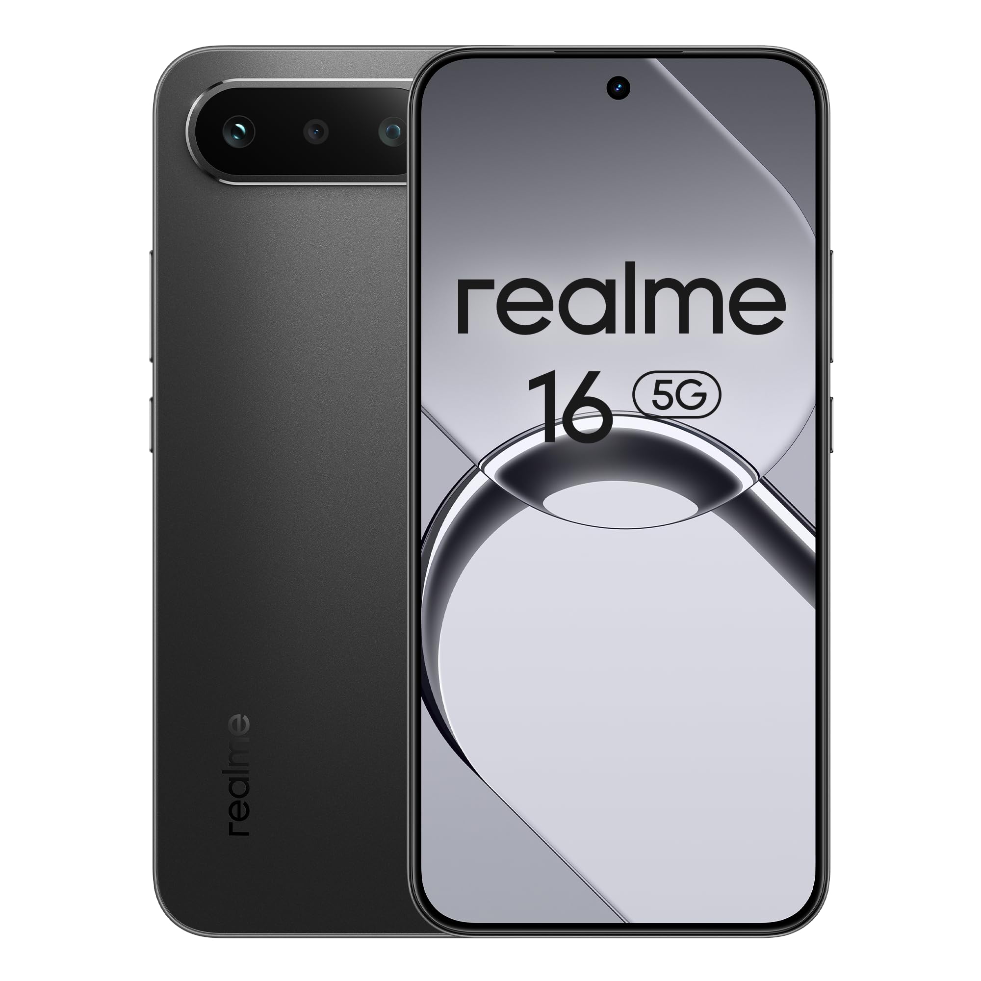 realme 16 5G Smartphone 6550mAh Batteria, 8GB RAM 256GB ROM, Display AMOLED 120Hz, Ricarica 60W, IP69 Impermeabile, Nero Air