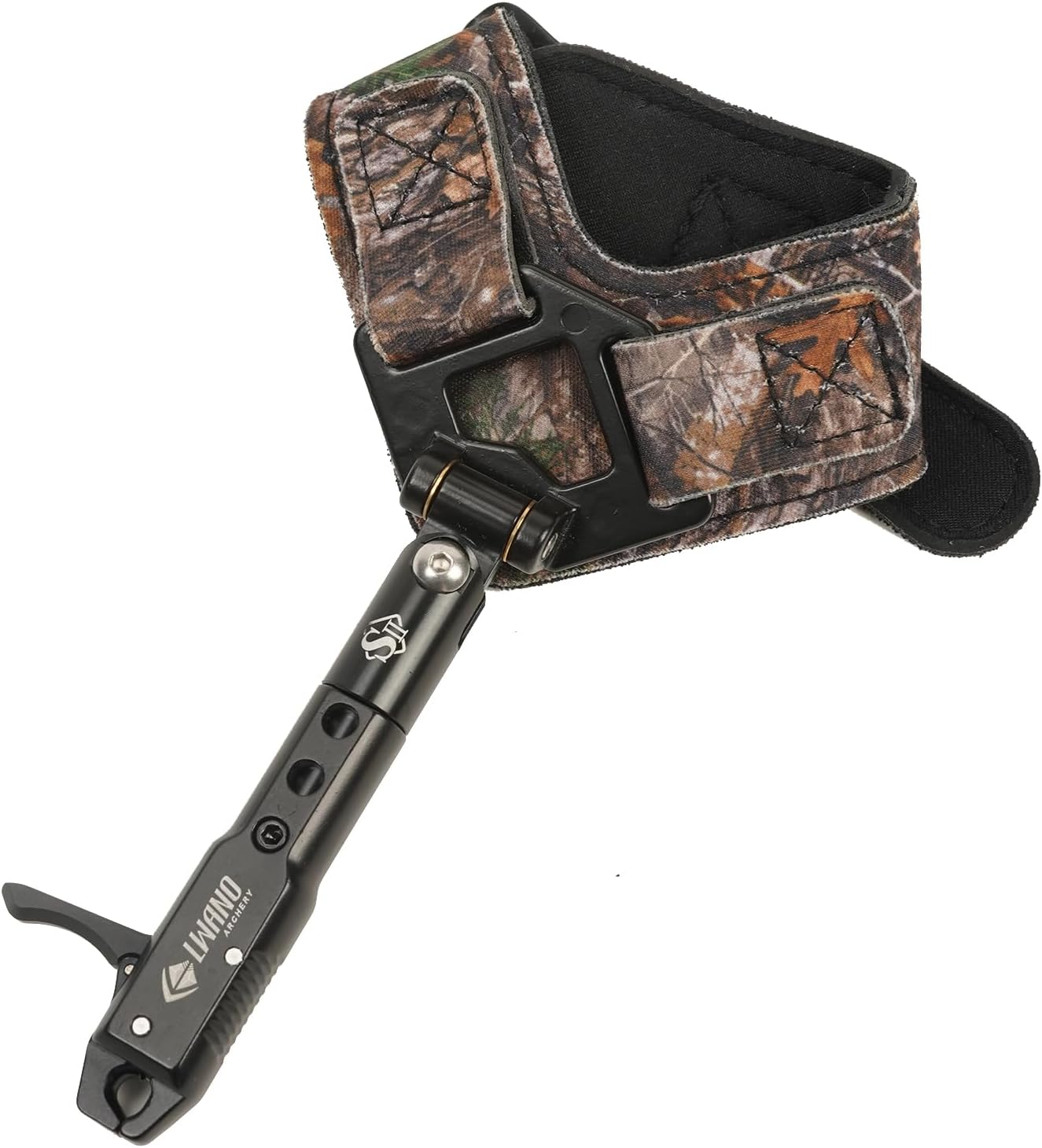 LWANO Archery Compound Bow Release Aids Trigger 360° Adjustable Wristband Release Aids for Adults Youth Kids Hunting Shooting Accessories Camouflage