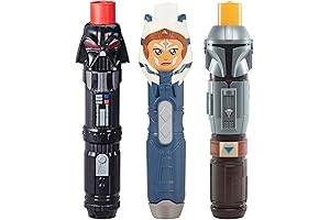 STAR WARS Lightsaber Squad 3-Pack: Embark on Galactic Adventures with The Mandalorian,...